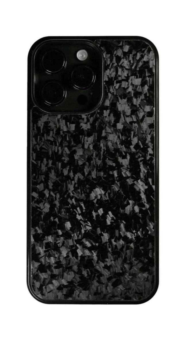 Silver Flake Forged Carbon Fiber Phone Case