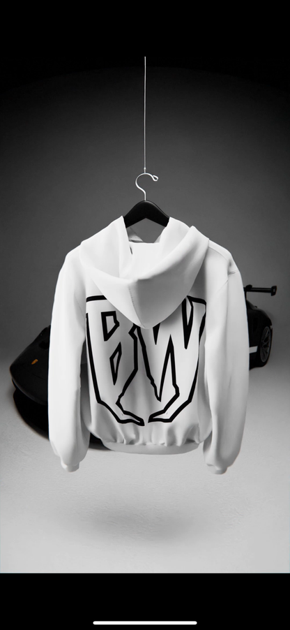 BLXCKWIDOW Logo Hoodie, White