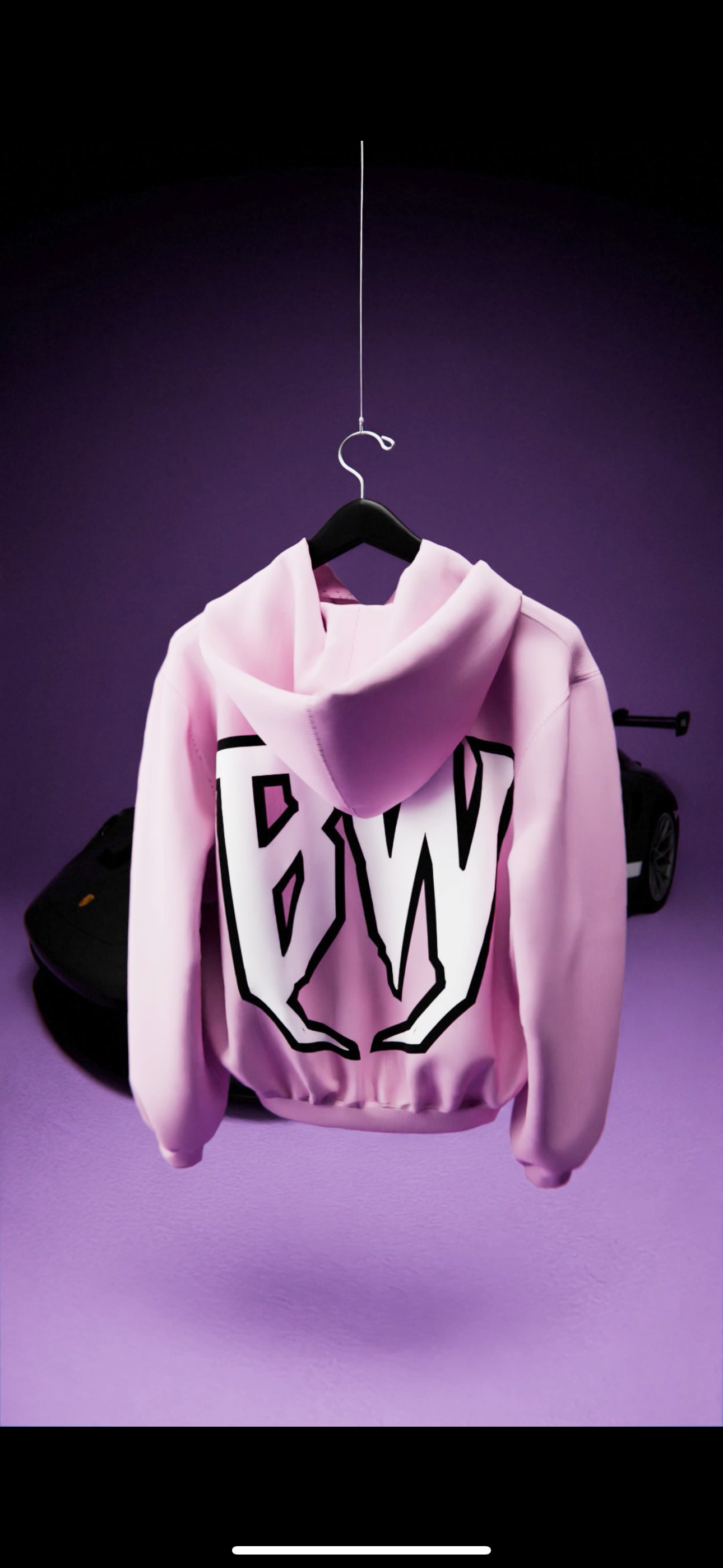 BLXCKWIDOW Logo Hoodie, Pink