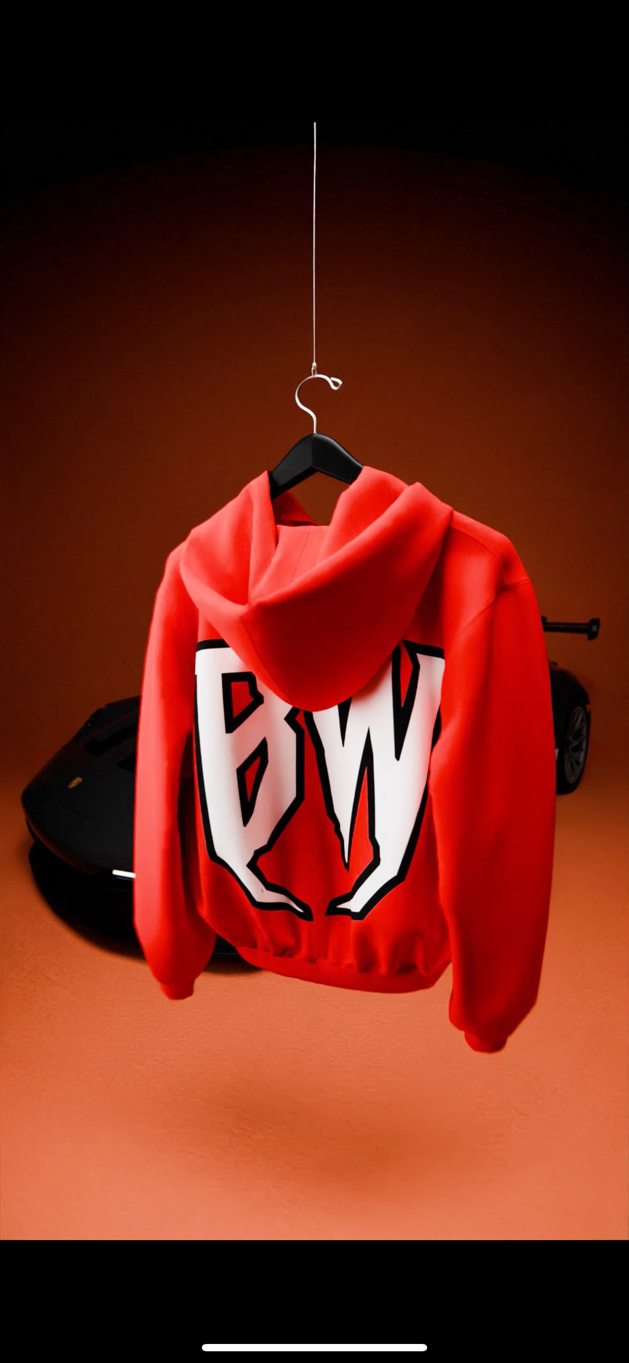 BLXCKWIDOW Logo Hoodie, Red